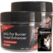 Eelhoe  1 Alana 1 Tane Daha Belly Fatburnes Sweat Enhancer Erkeklere Özel Yaglari Parcalama Şekillikas Kremi SNMP20387  + 1 Adet Jel He.diye