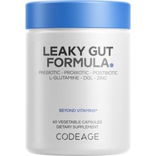 Codeage Leaky Gut Formula 60 Capsules Prebıotıc Probıotıc Postbıotıc Dgl Zınc L-Glutamıne