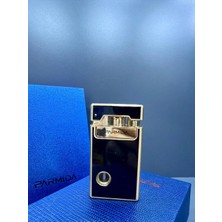Parmida Gold Detaylı Gazlı Şık Tasarım Rüzgar Geçirmez Çelik Çakmak