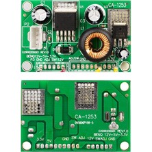 Ozkr Store Weko CA-1253 Power Supply Kablolu Kademeli Modül Dc 12 Volt To 5 Volt To 3.3 Volt 3 Amper Dönüştürücü