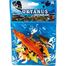 Ozkr Store Okyanus Hayvanları Poşetli Hayvan Oyun Seti