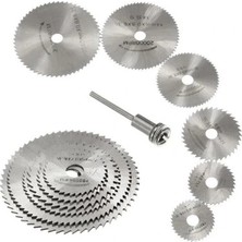 Hace Bazaar Metal 6 Parça Mini Matkap Ucu Ahşap Kesme Yuvarlak Çelik Bıçak Disk Testere Seti Kiti