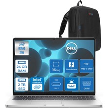 Dell Pro 16 PC16250 Intel Core Ultra 5 225U Aı 24GB Ddr5 2tb SSD Intel Graphic 16.0-Inch Ips, Wuxga (1920 x 1200)300NITS Freedos 36AY Gar.taşınabilir Bilgisayar WBTO105PCF09+ZETTAÇANTA