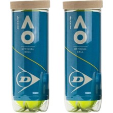 Dunlop Australian Open 3'lü 2 Kutu Tenis Topu - Vakum Ambalajlı