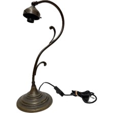 Hasyılmaz Antika Pirinç Masa Lambası 40CM