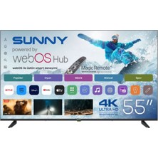 Sunny SN55QUPRL-W02M 4K Ultra Hd 55" 140 Ekran Uydu Alıcılı Webos Smart QLED Tv
