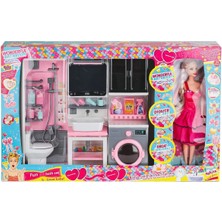 Mabelme Store OYD-02393 Bebek ile Banyo Seti Oyun Zamanı -Oydaş Oyuncak