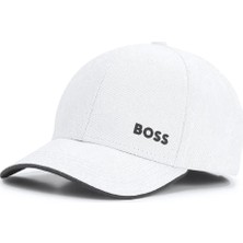 Boss Erkek Marka Logolu Ayarlanabilir Günlük Kullanım Beyaz1 Şapka 50519219-101