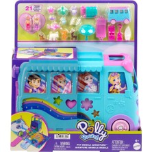 Mabelme Store JCC22 Polly Pocket Hayvancıkların Karavan Macerası Oyun Seti