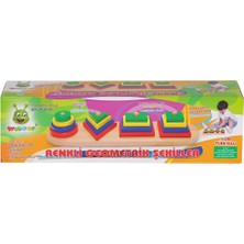 Mabelme Store KR006 Woodoy Renkli Geometrik Şekiller -Karsan  Oyuncak