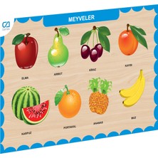 Mabelme Store CAAHS-3206 Ca Games Ahşap Meyveler Bul-Tak