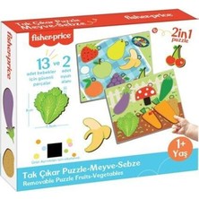 Mabelme Store FP2793 Fısher Prıce Tak Çıkar Puzzle Meyve Sebze