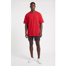Blow Up Basic Kırmızı Oversize Erkek T-Shirt 141001