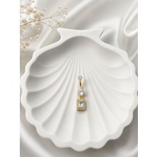 Baget Taşlı Çelik Göbek Piercing