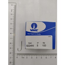 VMC 9224NI Nikel Çapraz Uzunpala Olta Iğnesi 100 Ad No : 5