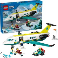 Mabelme Store 60465 LEGO City Helikopter Ambulans Uçağı 403 Parça +6 Yaş