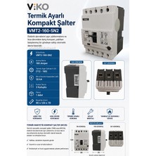 Viko VMT2-160  3X160A Ayarlı Termik Kompakt Şalter 35K