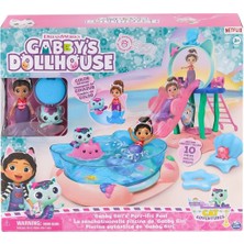 KSB Store 6067878 Gabbys Dollhouse Gabby ve Mercat Purr-Ific Havuz Oyun Seti