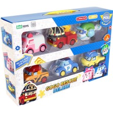 Mabelme Store Polı ZR-914 Robocar Poli Gogo Rescue Deluxe 6 Lı Set -