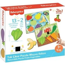 FP2793 Fısher Prıce Tak Çıkar Puzzle Meyve Sebze