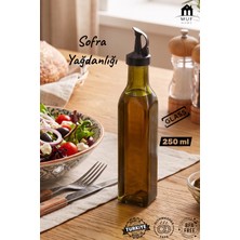 Muf Home Pratik Cam Yağlık Sirkelik Nar Ekşisi Şişesi - Organik Yağ Şişesi Sofra Yağdanlığı Şık Yağdanlık Bpa Içermez Kilitli Kapak - 250ML 1 Adet