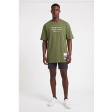 Blow Up Basic So Honey Haki Oversize Erkek T-Shirt 141021