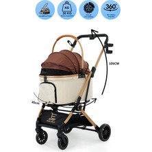 Electron Kedi Köpek Arabası & Puseti – Katlanabilir Evcil Hayvan Taşıma Arabası | Pet Stroller | 803-2