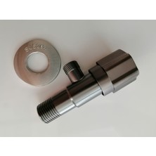 Hasel Paslanmaz Çelik Füme (Gunmetal) Taharet ve Ara Musluk – Dekoratif Aynalı Lüks Vana