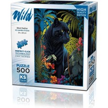KSB Store 20071 Puzzle 500 Black Panther With A Tropical