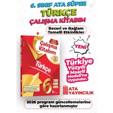 Ata Yayıncılık 6. Türkçe Ata Süper Çalışma Kitabım Yeni