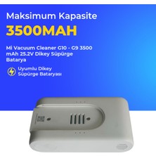 Ümit Maker Mi Vacuum Cleaner G10 - G9 3500 Mah 25.2V Dikey Süpürge Batarya