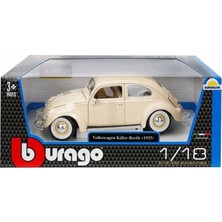 Ozkr Store 12029 Sunman, 1:18 Volkswagen Kafer Beetle 1955 Model Araba