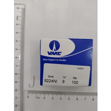 VMC 9224NI Nikel Çapraz Uzunpala Olta Iğnesi 100 Ad No : 9
