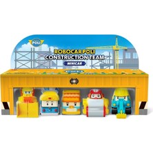 Ozkr Store Polı MRT-761 Robocar Poli Mini Inşaat Araçları 5li Set