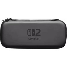 Konsol Plus Nintendo Switch 2 Taşıma Çantası Sert Darbe Koruyuculu Siyah Renk