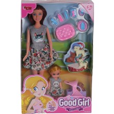 Ozkr Store WG-115164 Kutulu 29 cm Anne Kız Pet Shopta