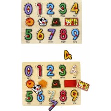 Ozkr Store 130444 Ahşap Raptiyeli Puzzle Saat