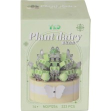 Ozkr Store P1254 Panlos Simülasyon Çiçek Serisi 323 Parça Block Oyuncak