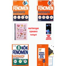 Fenomen Yayıncılık 8.sınıf Matematik A+B +Kök Soru Bankası ve Yaprak Test Motivasyon Ajandası Hediyeli 2026