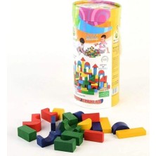 Ozkr Store KR016 Woodoy 100 Parça Küçük Kovalı Bloklar 12