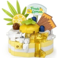 Ozkr Store LZ-8643 Loz Limonlu Pasta 160 Parça Block Oyuncak-Mini Poşet