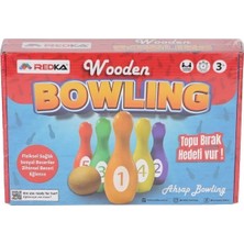 Ozkr Store 5821 Redka -Wooden Bowling