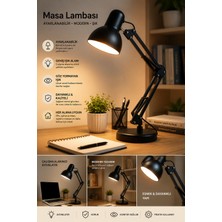 Nublado Ayarlanabilir Metal Masa Lambası Çalışma Ders Okuma Lambası Esnek  Ofis ve Çalışma Masası Aydınlatma