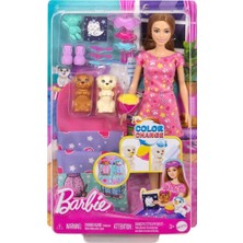 Ozkr Store HXN01 Barbie ve Köpekçikleri Pijama Partisi