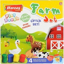 Ozkr Store ERN-588 Heroes Orta Kutulu Çiftlik Oyun Hamuru Seti