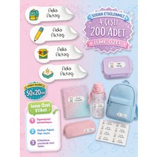 Esa Kids Özel Isminiz Yazılı Okul Etiketi-Seri4