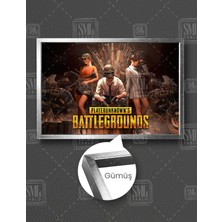 SML Tablo Pubg Mobil Oyun Taht Yatay Çerçeveli Kanvas Tablo