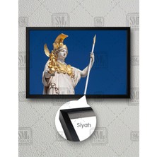 SML Tablo Athena Adalet Tanrıçası Yunan Mitolojisi Yatay Çerçeveli Kanvas Tablo