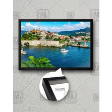 SML Tablo Amasra Bartın Deniz Doğa Doğal Güzellikleri Manzara Yatay Çerçeveli Kanvas Tablo