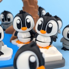 Minikom Kutup Keşif Ekibi – 6 Adet Hareketli Penguen | Eğitici Oyuncak Seti